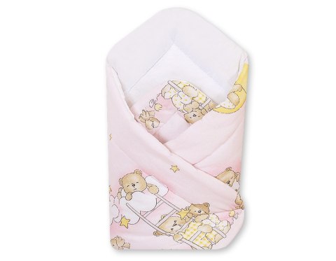 Bobono Rożek miękki - Misie na drabinkach różowe