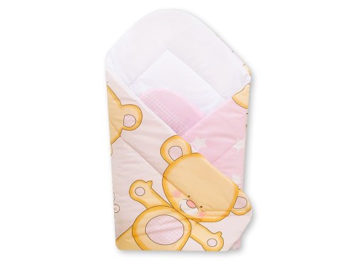 Bobono Rożek miękki - miś przytulanka różowy