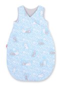 Bobono Śpiworek dla dzieci bawełniany M 3-12 mcy TOG 2.5 całoroczny ocieplany - króliczki niebieskie