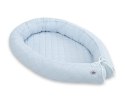 My Sweet Baby 2w1 - Kokon niemowlęcy pikowany - ochraniacz wąż - niebieski