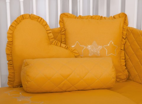 My Sweet Baby Dekoracyjna poduszka serce - musztardowy