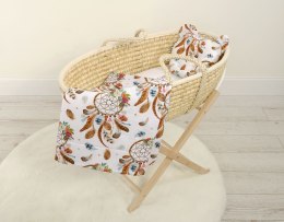 My Sweet Baby Kołderka z wypełnieniem i poduszka profilowana Miś - zestaw 2cz. - łapacze snów białe