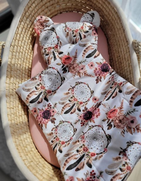 My Sweet Baby Kołderka z wypełnieniem i poduszka profilowana Miś - zestaw 2cz. - łapacze snów kwiatowe