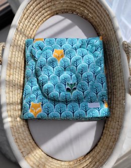 My Sweet Baby Kołderka z wypełnieniem i poduszka profilowana Miś - zestaw 2cz. - miętowy las