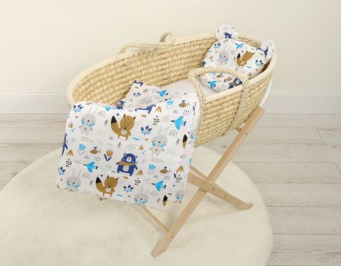 My Sweet Baby Kołderka z wypełnieniem i poduszka profilowana Miś - zestaw 2cz. - misie granatowe