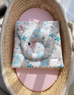 My Sweet Baby Kołderka z wypełnieniem i poduszka profilowana Miś - zestaw 2cz. - misie niebieskie