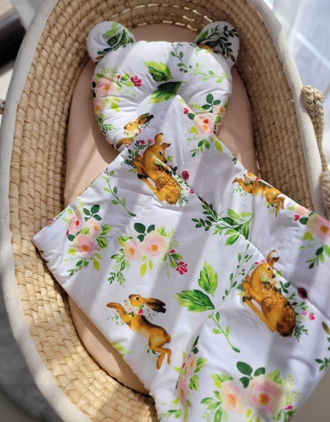 My Sweet Baby Kołderka z wypełnieniem i poduszka profilowana Miś - zestaw 2cz. - w lesie