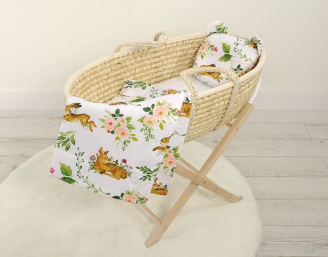 My Sweet Baby Kołderka z wypełnieniem i poduszka profilowana Miś - zestaw 2cz. - w lesie