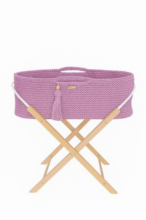 My Sweet Baby Kosz Mojżesza BOHO Handmade ze stojakiem - lawenda