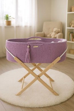 My Sweet Baby Kosz Mojżesza BOHO Handmade ze stojakiem - lawenda