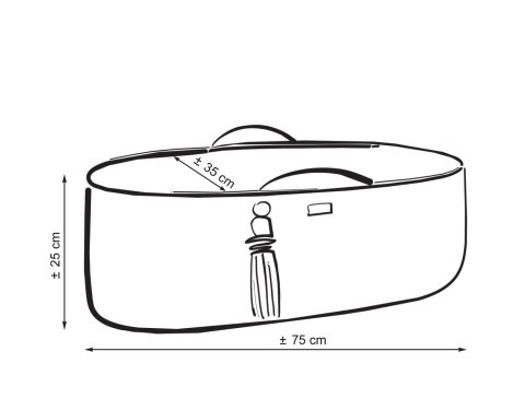My Sweet Baby Kosz Mojżesza BOHO Handmade ze stojakiem - musztardowy