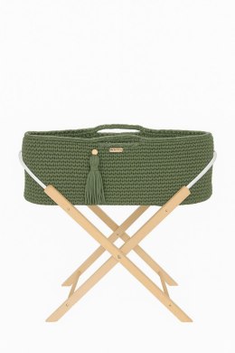 My Sweet Baby Kosz Mojżesza BOHO Handmade ze stojakiem - pistacja