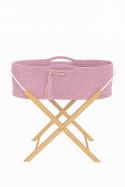 My Sweet Baby Kosz Mojżesza BOHO Handmade ze stojakiem - różowy