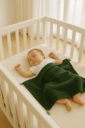 My Sweet Baby Muślinowy kocyk dla niemowląt z chwostami - zieleń lasu