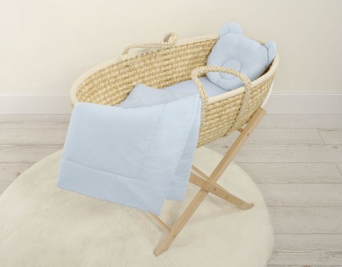 My Sweet Baby Pościel dla niemowląt z wypełnieniem kołderka i poduszka profilowana Miś - zestaw 2cz. - niebieski