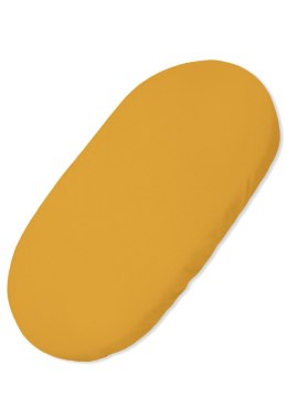 My Sweet Baby Prześcieradło bawełniane do kosza Mojżesza Boho wózka gondoli 75x35 cm - musztardowe