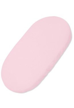 My Sweet Baby Prześcieradło bawełniane do kosza Mojżesza Boho wózka gondoli 75x35 cm - różowe