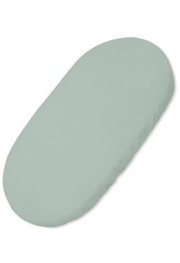 My Sweet Baby Prześcieradło bawełniane do kosza Mojżesza Boho wózka gondoli 75x35 cm - szałwia