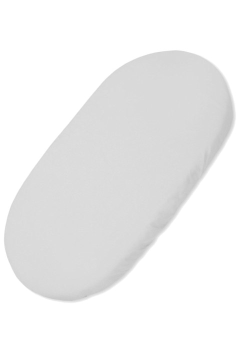 My Sweet Baby Prześcieradło bawełniane do kosza Mojżesza Boho wózka gondoli 75x35 cm - szare