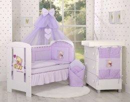 My Sweet Baby Rożek z usztywnieniem- Miś z kokardką fioletowy