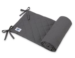 My Sweet Baby Uniwersalny pikowany ochraniacz do łóżeczka - antracyt