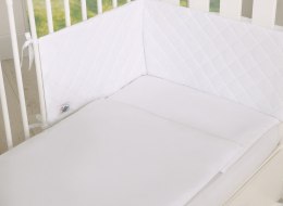 My Sweet Baby Uniwersalny pikowany ochraniacz do łóżeczka - biały