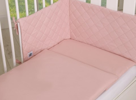 My Sweet Baby Uniwersalny pikowany ochraniacz do łóżeczka - brudny róż