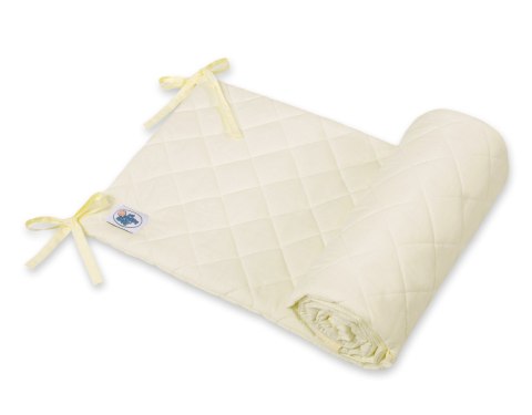 My Sweet Baby Uniwersalny pikowany ochraniacz do łóżeczka - kremowy