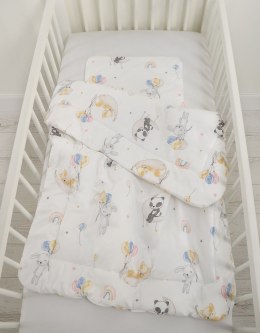 Bobono Komplet pościeli dla dzieci z wypełnieniem 135x100 cm - baloniki