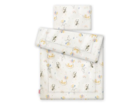 Bobono Komplet pościeli dla dzieci z wypełnieniem 135x100 cm - baloniki