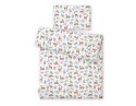 Bobono Komplet pościeli dla dzieci z wypełnieniem 135x100 cm - sarenki białe