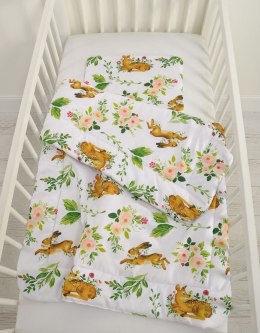 Bobono Komplet pościeli dla dzieci z wypełnieniem 135x100 cm - w lesie