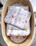 Bobono Komplet pościeli dla niemowląt z wypełnieniem 2-cz 75x100cm NEWBORN - In the country