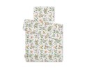Bobono Komplet pościeli dla niemowląt z wypełnieniem 2-cz 75x100cm NEWBORN - woodland green
