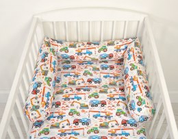 Bobono Ochraniacz wałek do łóżeczka niemowlęcego - Plac budowy