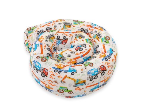 Bobono Ochraniacz wałek do łóżeczka niemowlęcego - Plac budowy