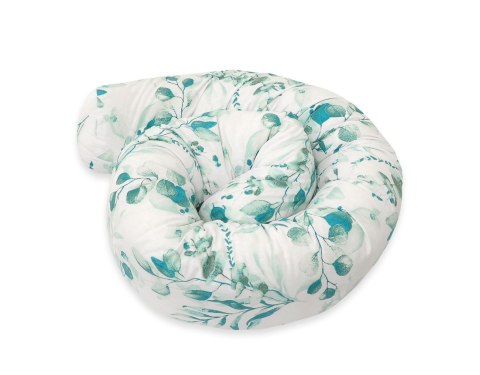 Bobono Ochraniacz wałek do łóżeczka niemowlęcego - eucaliptus mint