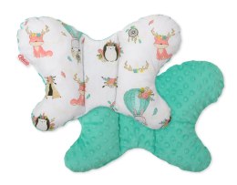 Bobono Poduszka antywstrząsowa BOBONO motylek - beżowe liski