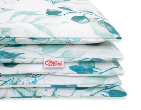 Bobono Pościel dla dzieci 2-częściowa bawełniana 120x90 cm - eucaliptus mint