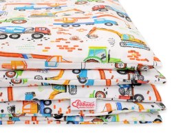 Bobono Pościel dla dzieci 2-częściowa bawełniana 120x90 cm - plac budowy