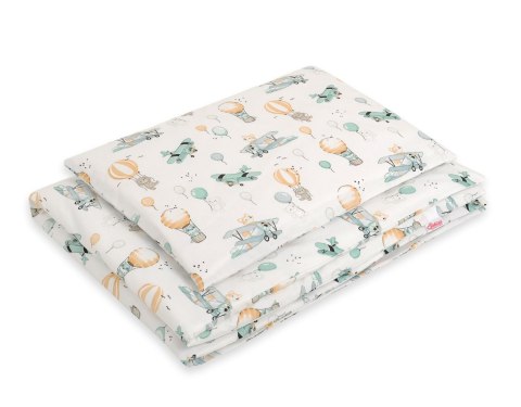 Bobono Pościel dla dzieci 2-częściowa bawełniana 120x90 cm - sky adventure