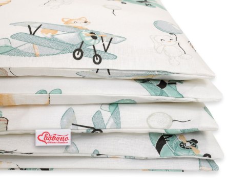 Bobono Pościel dla dzieci 2-częściowa bawełniana 120x90 cm - sky adventure