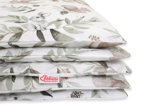 Bobono Pościel dla dzieci 2-częściowa bawełniana 120x90 cm - woodland olive - woodland olive