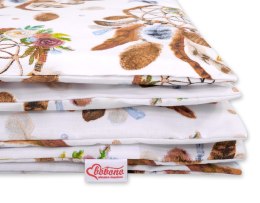 Bobono Pościel dla dzieci 2-częściowa bawełniana 135x100 cm - łapacze snów białe