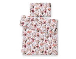 Bobono Pościel dla dzieci 2-częściowa bawełniana 135x100 cm - łapacze snów kwiatowe