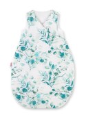 Bobono Śpiworek dla dzieci bawełniany M 3-12 mcy TOG 2.5 całoroczny ocieplany - eucaliptus mint