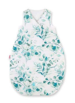 Bobono Śpiworek dla dzieci bawełniany M 3-12 mcy TOG 2.5 całoroczny ocieplany - eucaliptus mint
