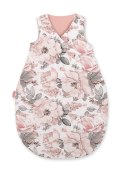 Bobono Śpiworek dla dzieci bawełniany M 3-12 mcy TOG 2.5 całoroczny ocieplany - róże sepia