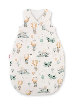 Bobono Śpiworek dla dzieci bawełniany M 3-12 mcy TOG 2.5 całoroczny ocieplany - sky adventure