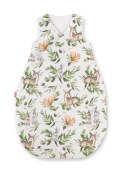 Bobono Śpiworek dla dzieci bawełniany M 3-12 mcy TOG 2.5 całoroczny ocieplany - woodland green